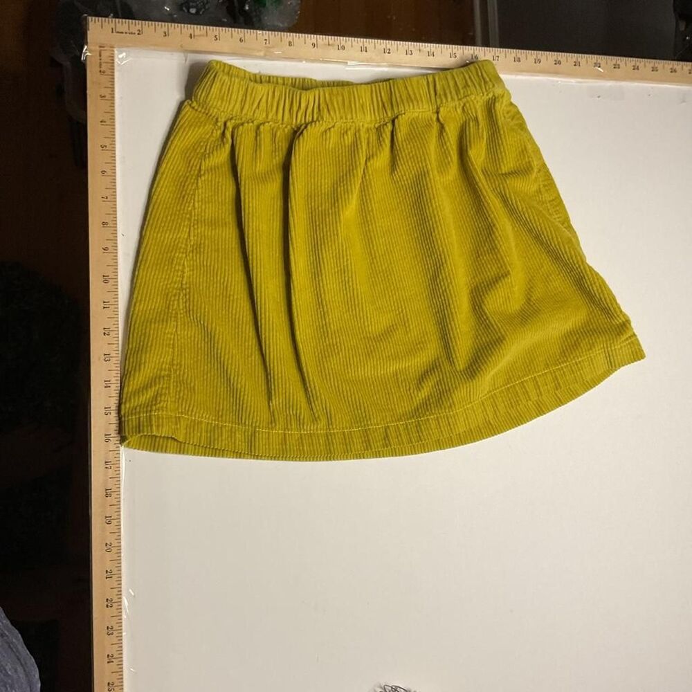 American-eagle Women's Yellow and Green Skirt